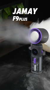 JAMAY Protable Handheld Fan F9plus พัดลมมือถือ ปรับระดับได้ 199 ระดับ พัดลมพกพา ไม่มีใบมีด ชาร์จใหม่ได้ ใช้งานได้ 15 ชม