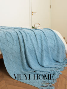 MUYI HOME | Vintage Chevron Fringe Throw Blanket