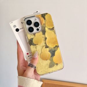 Gold Dust Hard Bottom iPhone 16 pro Max Compatible Phone Case Womens Style Shockproof Flash Powder Design Apple 15 Female 14 Protective Cover