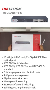 POE SWITCH HIKVISION 16 PORT DS-3E0518P-E/M Gigabit Unmanaged PoE