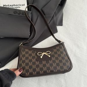 Trendy Butterfly Knot French Design Womens Bag Underarm Bag Soft PU Leather Spring Summer High Quality Vintage Hong Kong Style