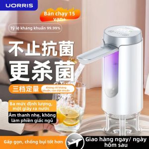 Máy Bơm Nước Điện Khử Trùng UVC Máy Bơm Chuyển Nước Đóng Chai Tự Động Có Thể Gập Lại Chống Rò Rỉ Tuổi Thọ Pin Dài 60 Ngày Chạy Bằng Nguồn USB