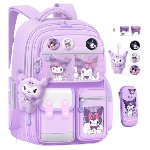 Large Capacity Backpack for Elementary School Girls Spine Protection Lightweight Dual-Shoulder Cartoon Backpack for Boys And Girls