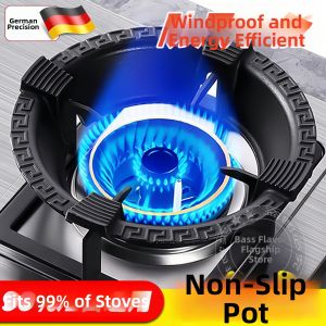 LUTI | Non-slip Flame Gathering Windscreen Stand for Gas Stove