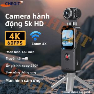 Camera Hành Động Bỏ Túi Ultra WIFI 4K/5K Màn Hình Cảm Ứng 1.69 270 Độ °   Camera Thể Thao Mini Vlog Dành Cho Mũ Bảo Hiểm Du Lịch Xe Đạp Ghi Hình Khi Lái Xe