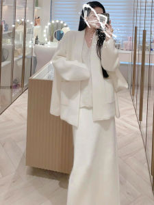 SHANGSHA | Summer Elegant White Dress Set