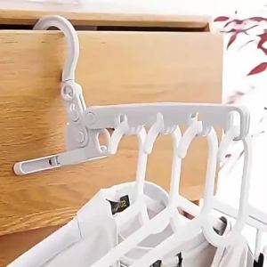 Foldable Magic Clothes Hanger Portable Jacket Hole Rack Travel Outdoor Clothes Drying Organizer