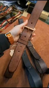 CLOUDSID Ikat Pinggang Kulit Pria - Gesper Sabuk Bahan Kulit Sapi Pria Impor Santai Elegan Fashion Bisnis