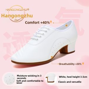 HANGONGZHU | Breathable Laced Dancing Specialized Shoes Soft Rubber Soles
