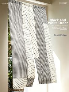 Hanging No-drill Dotted Curtain