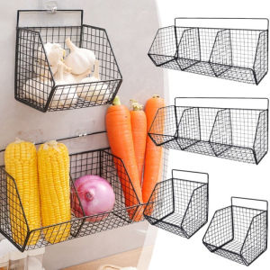 Fruit Basket for Kitchen Counter Hanging Fruit Baskets for Kitchen Wall Basket Storage Wire Baskets