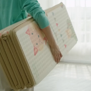 6.5ฟุต หนา 1.8 ซม เสื่อรองคลาน แผ่นรองคลาน แบบพับได้ รุ่นพรีเมียม คุณภาพดีมากงานเกาหลี แบพับได้ ไร้กลิ่น ปลอดสารเคมี