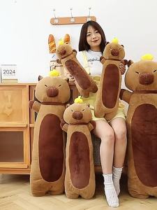 Đồ chơi nhồi bông Capybara gối dài Capybara búp bê nhồi bông cho trẻ em quà tặng búp bê động vật