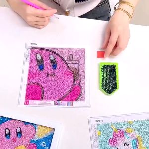 DIY diamond paintings canvas with Frame /Kids Toys /Tabletop decorations and couple gifts