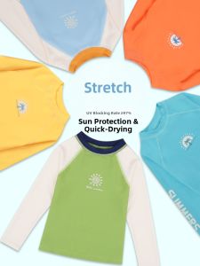 LANWEILIYANG | Childrens Boys Swim Suit Long Sleeve Sun Protection Separates