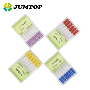 JUMTOP Dental Root Canal Endo H Files Stainless Steel Hand Use File for Endodontic Treatment