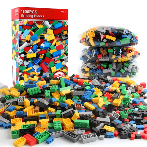 300/500/1000 DIY creative building blocks bulk set Urban Classic blocks Assembled birthday gift childrens educational toys