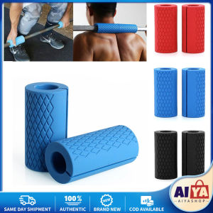 ★Same Day Shipping★ 10×5cm Dumbbell Fat Barbell Grips Bar Handle Pull Up Weightlifting Support Silicon Anti-Slip Protect Pad Silicone-Barbell-Grip