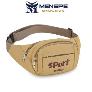 MENSPE Sports Bag Waist Bag Chest Bag Crossbody Chest Bag Multi-Functional Fitness Bag Small Waist Pouch Waterproof Wear-Resistant Waist Bag with Adjustable Strap for Workout Running