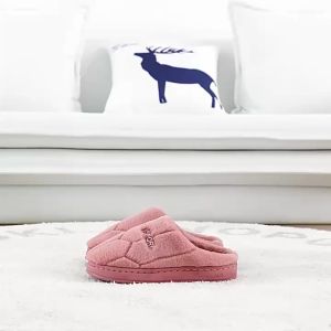 Slippers for men and women anti slip and plush shoes breathable for indoor home use plush shoes for warmth and cuteness couple slippers for home use