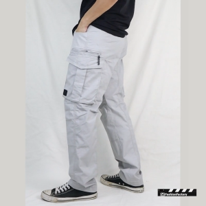 กางเกงคาร์โก้ NO.704 ทรงกระบอกผ้ากันลมยืดน้ำหนักเบา ใส่สบาย | US101