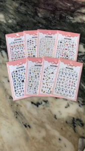 HANYI สติ๊กเกอร์ติดเล็บ ลายน่ารักๆ มีหลายแบบให้เลือกคะ ลอกติดได้เลยน้า พร้อมส่ง