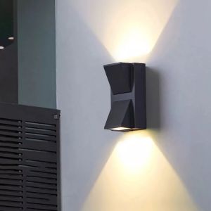 【COD & Ready】Rohstar 3W 6W 220V LED up and down outdoor balcony exterior wall stairs terrace courtyard and indoor waterproof wall lamp for Home bedroom