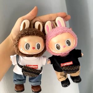 Ready Baju Casual Boneka Labubu Setelan Baju Boneka Labubu 17cm Macaron The Monsters Pop Mart