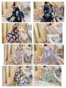 DRESS IMPORT KATUN RAYON TIDUR CANTIK WANITA KEKINIAN