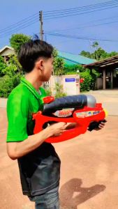 DD จัมโบ้ 43008ปืนฉีดน้ำเด็ก Water Gun ปืนฉีดน้ำเล่นสงกรานต์ ขนาดจัมโบ้(12000) มีสายสะพาย รุ่น.43008 ปืนฉีดน้ำ