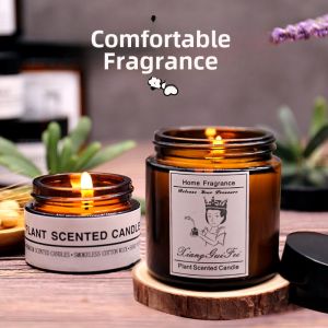 Large Bottle Comfort Fragrance Candle Glass Jar Multi-Scented Home Use Long Lasting Aromatic Candles for Birthday And Qixi Festival