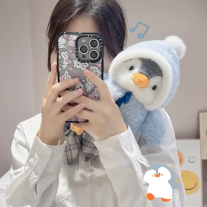 25CM Penguin Plushie Cute Stuffed Toy Soft Animal Plush Toys Patung Penguin Birthday Gift