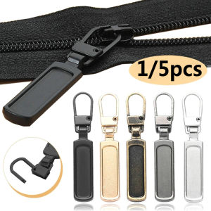 1/5Pcs Removable Zipper Puller Replacement Zipper Slider Head Repair Kit for Handbag Luggage DIY Sewing Supplies