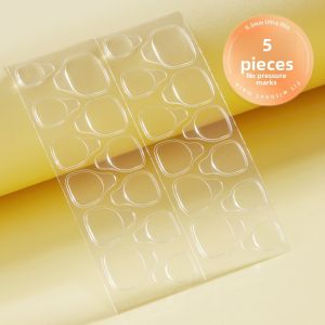 MONLEYTA | Ultra-Thin Jelly Glue Nail Art Stickers Double-Sided Wearable False Nails Super-Adhesive Detachable Fingernail Tips Manicure