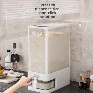 LIWAN | Food Grade Press Dispense Insect Proof Moisture Proof Rice Storage Container