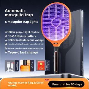MONLEYTA | German Powerful Rechargeable Electric Mosquito Swatter 2025 New Model USB Charging Home Use Mosquito Killer Lamp Two-In-One