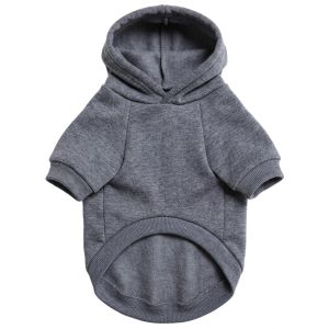 Pet Dog Hoodies Autumn and Winter Season for Large Dog Clothes Solid Color Print Pattern French Bulldog Labrador Jacket Clothing