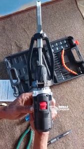 Dudukan mesin bor bobok kayu adaptor wood mortising attachment lengkap dengan mata bor 10 mm