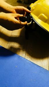 Helmet Lampu Bracket Holder Clip/Holder Senter Kepala Helm