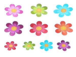 【Trusted】 PurePlunge UKI 10pcs set Anti Non Slip Mat Flower Bathtub Safety Flooring Bathroom Shower Adhesive Decals
