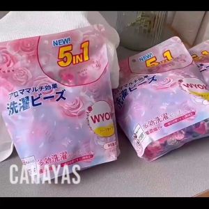 [Msia Stock][60PCS/PCK] JAPAN 5-IN-1 Concentrated Laundry Detergent Cloth Tough Stain Remover Laundry Pod 洗衣液 洗衣凝珠
