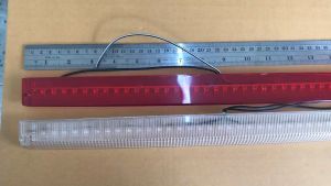 ไฟเบรคสปอยเลอร์ยาว 17 นิ้ว โคมใส โคมแดง (ของมูลนิ้ว 1 นิ้ว)