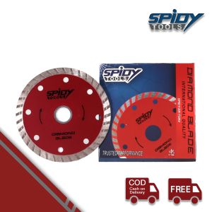 SPIDY Mata Pisau Pemotong Keramik Ubin Beton Adesite 105mm Red Diamond Saw Blade 4 Gergaji Berlian