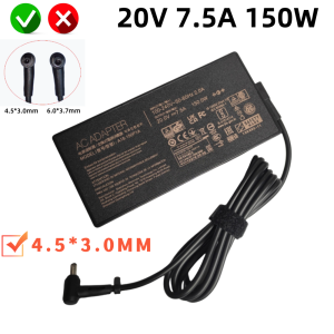 other | 20V 7.5A 150W 4.5x3.0mm Small Mouth Needle Tip AC Adapter Laptop Charger For Asus X571 X751G X571LI X571LH VX60G T9750 UX535