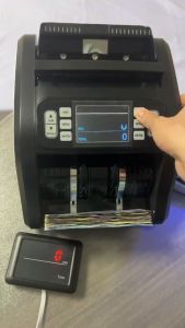 IN STOCK Money Counter Machine With Detector Fake Money With UVMG LCD Display value money counting machine Money Bill counter Total Value Mix Counting Machine for Banks Supermarket Store