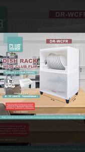 Rak Piring Dish Rack Wide Club Flip 123 dan 4 susun DR-WCFR