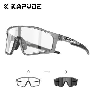 Kapvoe Polarized & Photochromic Glasses Sunglasses for Men Cycling MTB Women Sports Mountain Bike Bicycle Cycl Eyewear Goggle