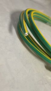 Thai Yazaki สายไฟ THW 1x16 sqmm. สีเขียวคาดเหลือง ตัดยาว 10 เมตร