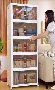 กล่องเก็บของพลาสติกพับได้ ทนทาน สำหรับห้องนอนและห้องนั่งเล่น พร้อมส่ง