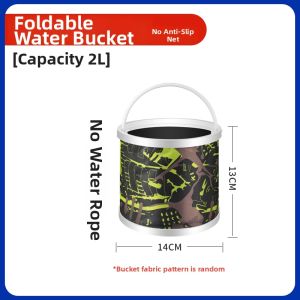 PATGEAR | Foldable Portable Fishing Bucket with Anti-Escape Net